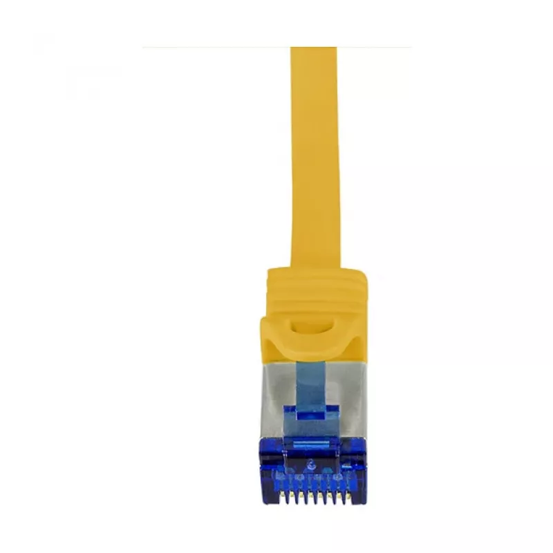 LogiLink Cat.6A S/FTP Ultraflex Patch Cable, GHMT Certified, Yellow, 0.25 m