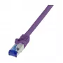 LogiLink Cat.6A S/FTP Ultraflex Patch Cable, Purple, 1.0 m, GHMT Certified
