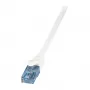 LogiLink Cat.6A U/UTP Patch Cable, 0.5 m, White, 10 Gbps, LSZH