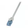 LogiLink Cat.6A U/UTP Patch Cable, RJ45, Grey, 1.5 m, 10 Gbps