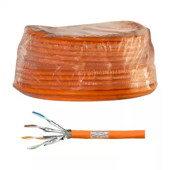 LogiLink Cat.7 1000 MHz Installation Cable 23 AWG S/FTP 50m, Orange
