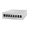 LogiLink Consolidation Point Box 8-Port, Desk/Wall/DIN Rail Mounting, Grey