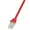 LogiLink CP1024U CAT 5e U/UTP Patch Cable, 0.5 m, Red, RJ45, Snagless