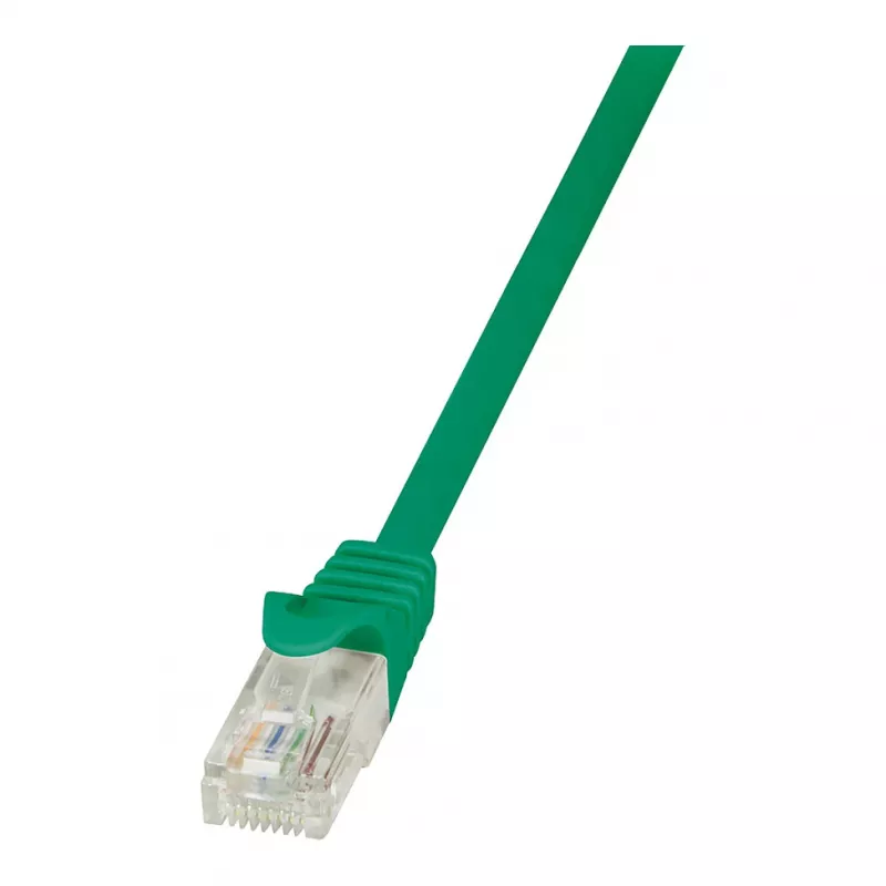 LogiLink CP1055U Cat 5e U/UTP Patch Cable, RJ45, 2 m, Green, Snagless