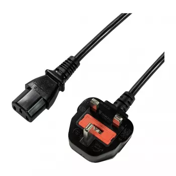 Logilink CP121 Power Cable - BS 1363 (UK) to IEC C13, 1.8m, Black