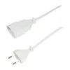 LogiLink CP125 Power Extension Cable, Europlug CEE 7/16 Male to Female, 1 m, White