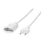 LogiLink CP125 Power Extension Cable, Europlug CEE 7/16 Male to Female, 1 m, White