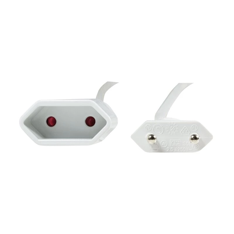 LOGILINK CP127 Power Extension Cable, CEE 7/16, White, 3 m