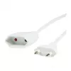 LOGILINK CP127 Power Extension Cable, CEE 7/16, White, 3 m