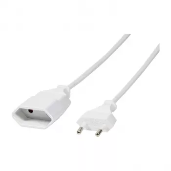 LOGILINK CP127 Power Extension Cable, CEE 7/16, White, 3 m