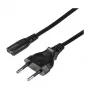 LogiLink CP145 Power Cable Europlug to IEC C7 1.8 m Black