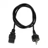 Logilink CP151 Power Cable, CEE 7/7 to IEC C19, Black, 1 m