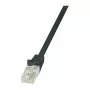 LogiLink CP2053U Cat 6 U/UTP RJ45 Patch Cable, 2m, Black, Snagless
