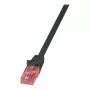 LogiLink CQ2013U CAT 6 U/UTP Patch Cable, 0.25 m, Black, LSZH, Snagless