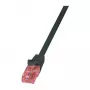 LogiLink CQ2023U Cat6 U/UTP Snagless Patch Cable, 0.5m, Black, LSZH