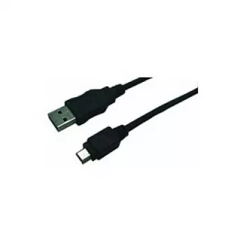 LogiLink CU0014 USB 2.0 Extension Cable, USB-A Male to Mini-USB-B Male, 1.8 m, Black