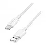 LogiLink CU0320 USB 2.0 Type-C Cable, USB-A to USB-C, 480 Mbps, 60W, Nylon Braided, White, 0.5 m