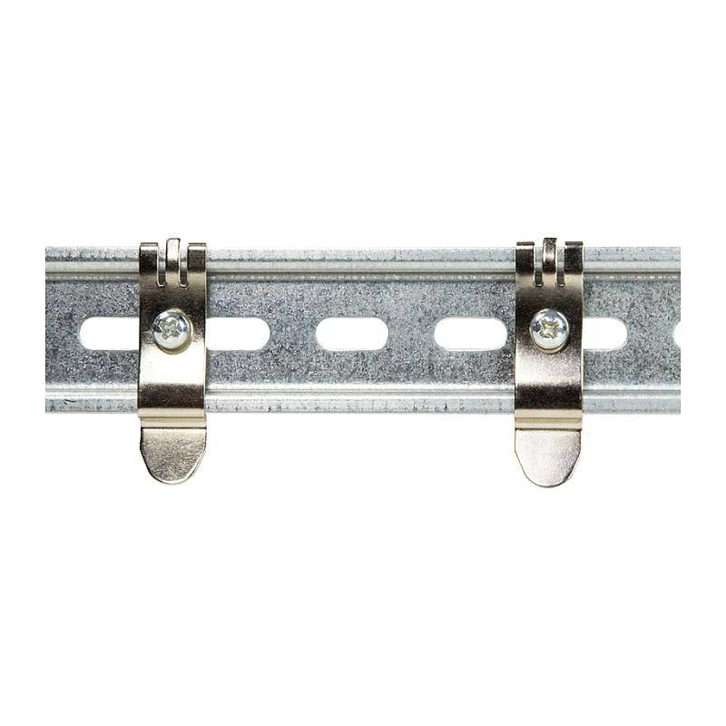 LogiLink DIN Rail Mounting Brackets, Stainless Steel, 2 pcs