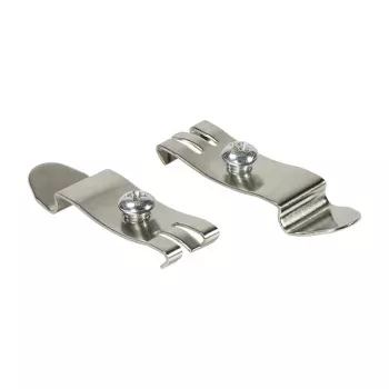 LogiLink DIN Rail Mounting Brackets, Stainless Steel, 2 pcs