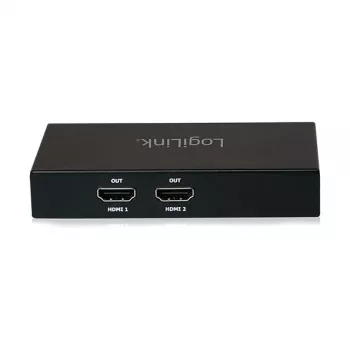 LogiLink DisplayPort Splitter 1x2 Mini DP to 2x HDMI 4K 30Hz HDCP
