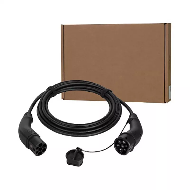 LogiLink Electric Car Charging Cable Type 2, 11 kW, 3-Phase, 20 A, 10 m, Black