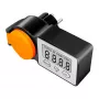 LogiLink Energy Cost Meter Outdoor, IP44 Splash-Proof, 16A, 3680W, Schuko, LCD