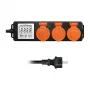 LogiLink Energy Cost Meter with 3 Outdoor Sockets, IP44, Schuko, 3680 W