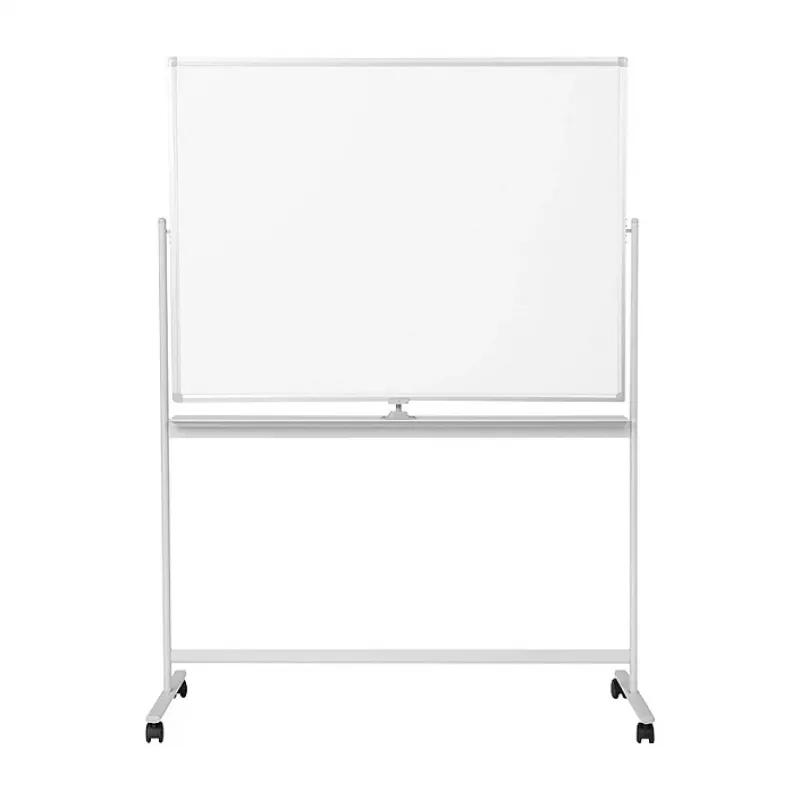 LogiLink EO0064 Mobile Double-Sided Magnetic Dry Erase Whiteboard 120x80 cm White/Silver