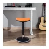 LOGILINK EO0071 Ergonomic Height Adjustable Wobble Stool, Orange – 120kg Capacity, Gas Spring