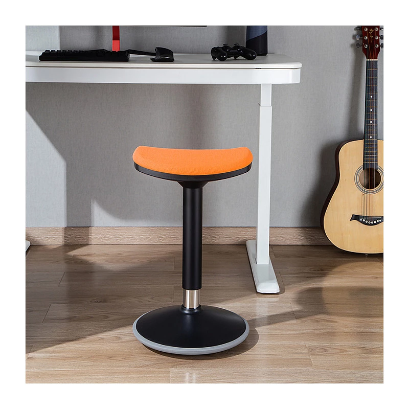 LOGILINK EO0071 Ergonomic Height Adjustable Wobble Stool, Orange – 120kg Capacity, Gas Spring