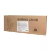 LogiLink EO0076 Gaming Chair with RGB Lighting, Lumbar Support, Black/Blue