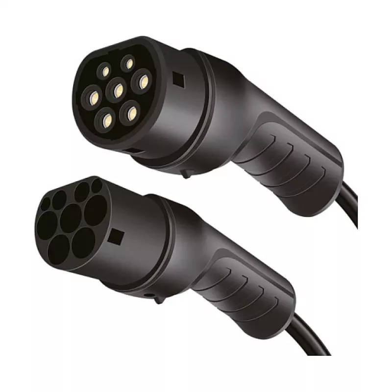 LogiLink EVC0120 Type 2 EV Charging Cable 22kW 3-Phase 32A 2.5m Black with Storage Bag