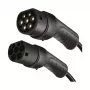 LogiLink EVC0128 Type 2 Spiral EV Charging Cable, 11kW, 3-Phase, 20A, 5m, Black with Storage Bag