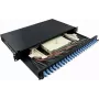 LogiLink F24LC2B 24-Port LC Duplex Fiber Optic Patch Panel 1U 19 inch Rackmount Black