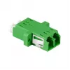 LogiLink FA02LC6 Fibre Optic Adapter LC Duplex – Flange Mount, Green (Pack of 12)