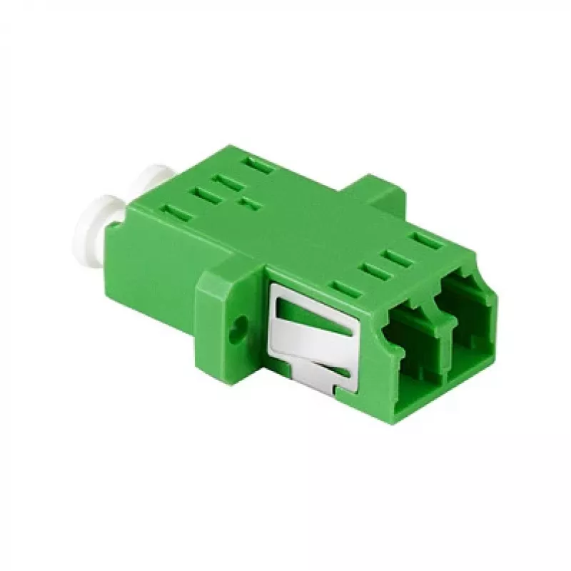 LogiLink FA02LC6 Fibre Optic Adapter LC Duplex – Flange Mount, Green (Pack of 12)