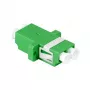LogiLink FA02LC6 Fibre Optic Adapter LC Duplex – Flange Mount, Green (Pack of 12)