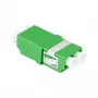 LogiLink FA03LC5 LC Duplex Fibre Adapter, Flangeless, Green – 12 Pieces