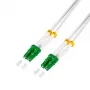 LogiLink FC0LC03 Fiber Optic Patch Cable OS2 Single-mode LC/APC to LC/APC Simplex 3 m White