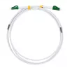 LogiLink FC0LC10 Steel Armored OS2 Duplex LC/APC to LC/APC Fibre Patch Cable, 10 m, White