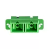 LogiLink Fiber Adapter SC Duplex, 12 pieces, with flange, green