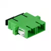 LogiLink Fiber Adapter SC Duplex, 12 pieces, with flange, green