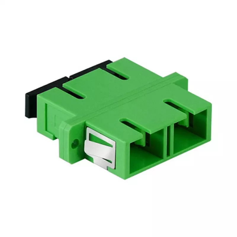 LogiLink Fiber Adapter SC Duplex, 12 pieces, with flange, green