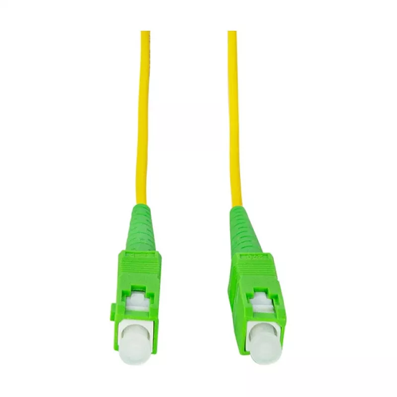 LogiLink Fiber Optic Patch Cable – Simplex, OS2 SM G.657.A2, SC/APC to SC/APC, 1 m, Yellow