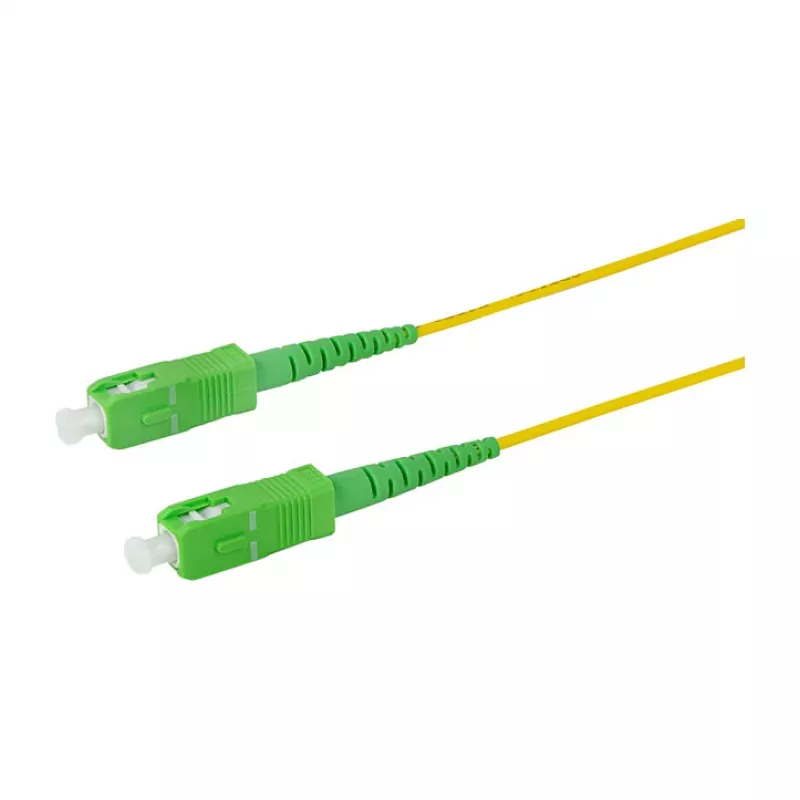 LogiLink Fiber Optic Patch Cable – Simplex, OS2 SM G.657.A2, SC/APC to SC/APC, 1 m, Yellow
