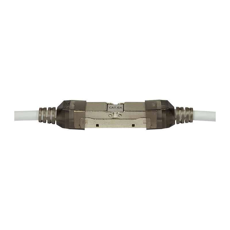 LogiLink Field-Terminable RJ45 Connector Cat.6A STP 10G, Tool-Free IDC, Zinc Die-Cast, AWG 22-26, Silver