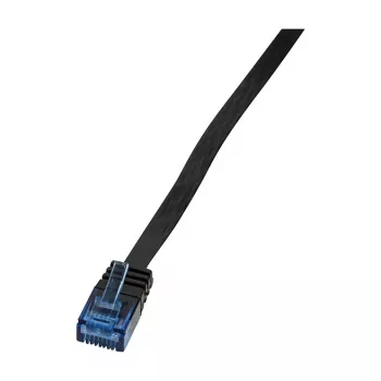 LogiLink Flat Cat.5e U/UTP Patch Cable, RJ45, 20 m, Black