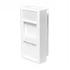 LOGILINK French Faceplate Modular Insert 22.5x45 mm, White