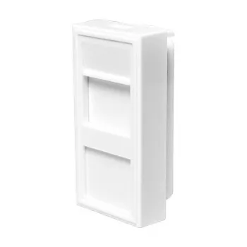 LOGILINK French Faceplate Modular Insert 22.5x45 mm, White