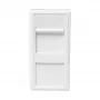 LOGILINK French Faceplate Modular Insert 22.5x45 mm, White
